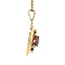 vintage Pendant with amethyst 9 kt