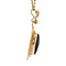 vintage Gold pendant with garnet 14 kt