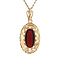 vintage Gold pendant with garnet 14 kt