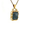 vintage Gold pendant with hematite 14 krt