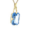 vintage Gold pendant with blue spinel 14 kt