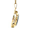 vintage Gold pendant with hematite 14 kt
