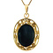 vintage Gold pendant with hematite 14 kt