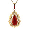vintage Gold pendant with carnelian 14 kt
