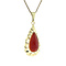 vintage Gold pendant with carnelian 14 krt