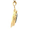 vintage Gouden hanger met emaille 18 krt