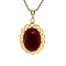 vintage Gold pendant with carnelian 14 kt
