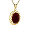 vintage Gold pendant with carnelian 14 kt
