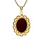 vintage Gold pendant with carnelian 14 kt
