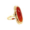 vintage Gold ring with carnelian 14 kt