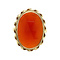 vintage Gold ring with carnelian 14 kt