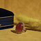 vintage Gold ring with carnelian 14 kt