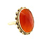 vintage Gold ring with carnelian 14 kt