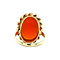 vintage Gold ring with carnelian 14 kt
