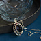 vintage Gold pendant with garnet 14 krt