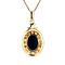 vintage Gold pendant with garnet 14 krt