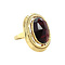 vintage Gold ring with garnet 14 kt