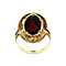 vintage Gold ring with garnet 14 kt