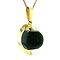 vintage Gouden hanger met jade 14 krt