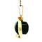 vintage Gouden hanger met jade 14 krt