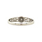 vintage Ring with zirconia 8 kt