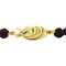 vintage Vintage granaat armband met gouden sluiting 17 cm 14 krt