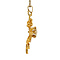 vintage Gold pendant with spinel and diamond 18 kt