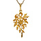 vintage Gold pendant with spinel and diamond 18 kt