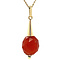 vintage Gold pendant with carnelian 14 kt