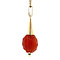 vintage Gold pendant with carnelian 14 kt