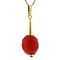 vintage Gold pendant with carnelian 14 kt