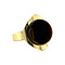 vintage Gold ring with tiger's eye 14 kt