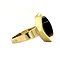 vintage Gold ring with tiger's eye 14 kt