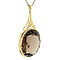 vintage Gold pendant with smoky topaz 14 kt