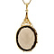 vintage Gold pendant with smoky topaz 14 kt