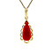 vintage Gold pendant with carnelian 14 krt