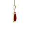 vintage Gouden hanger met carneool 14 krt