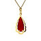 vintage Gold pendant with carnelian 14 krt