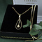 vintage Gouden hanger met parel 14 krt