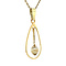 vintage Gouden hanger met parel 14 krt