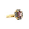 vintage Ring with tourmaline and diamonds 9 krt