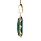 vintage Gouden hanger met groene spinel 14 krt