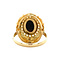 vintage Gold ring with garnet 14 krt