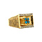 vintage Gold ring with turquoise 18 kt