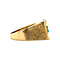 vintage Gold ring with turquoise 18 kt