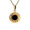 vintage Gold pendant with garnet 14 kt
