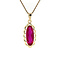 vintage Gold pendant with ruby 14 krt