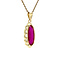 vintage Gold pendant with ruby 14 krt