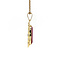 vintage Gold pendant with ruby 14 krt