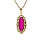 vintage Gold pendant with ruby 14 krt